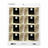 Berufliches, schlichtes Logo-Goldlabel (Vorne)