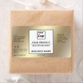 Berufliches, schlichtes Logo-Goldlabel (Insitu)