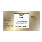 Berufliches, schlichtes Logo-Goldlabel (Vorne)