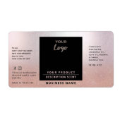 Berufliches schlichtes Logo Rose Gold (Vorne)