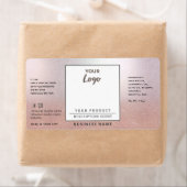 Berufliches, schlichtes Logo Rose Gold Produkt (Insitu)