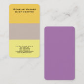 Berufliches Schlichtes Minimalistisch Modernes Ele Visitenkarte (Vorne/Hinten)