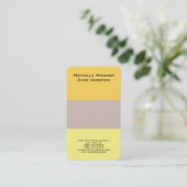 Berufliches Schlichtes Minimalistisch Modernes Ele Visitenkarte (Stehend Vorderseite)