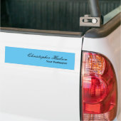 Berufliches Schlichtes Minimalistisches Himmelblau Autoaufkleber (Auf Lkw)