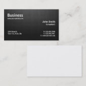 Berufliches schlichtes modernes visitenkarte (Vorne/Hinten)