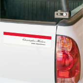 Berufliches Schlichtes Rot Autoaufkleber (Auf Lkw)