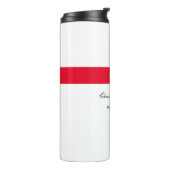 Berufliches Schlichtes Rot Thermosbecher (Nach links gedreht)