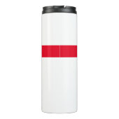 Berufliches Schlichtes Rot Thermosbecher (Rückseite)