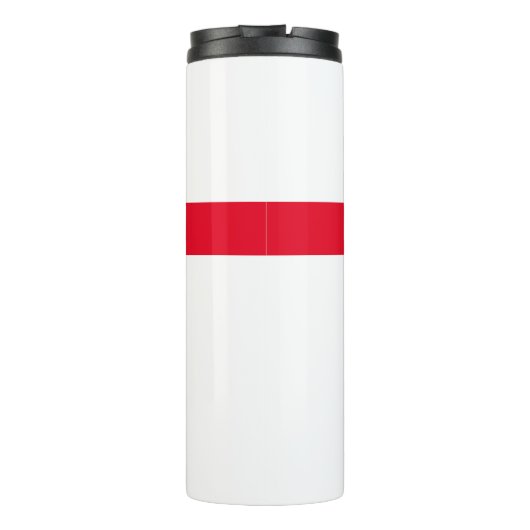 Berufliches Schlichtes Rot Thermosbecher (Rückseite)