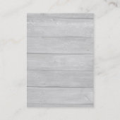 Berufliches Schlichtes, schlichtes graues Holz Visitenkarte (Rückseite)