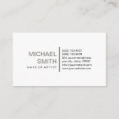 Berufliches Schlichtes Titan Visitenkarte (Rückseite)