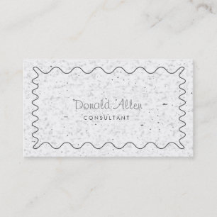 Berufliches Schlichtes Weiß Elegant Modernes Einfa Visitenkarte