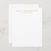 Berufliches Schlichtes Whitewood-Papier RSVP Karte (Vorne/Hinten)