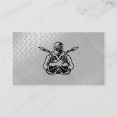 Berufliches Schlingenmetallschweißen Visitenkarte (Rückseite)