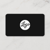 Berufliches Schwarz des benutzerdefinierten Logo-K Visitenkarte (Vorderseite)