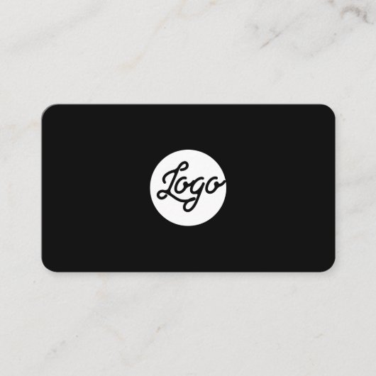 Berufliches Schwarz des benutzerdefinierten Logo-K Visitenkarte (Vorderseite)