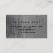 Berufliches Schwarz-Grau-Design Moderner QR-Code Visitenkarte (Rückseite)