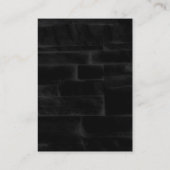 Berufliches Schwarz-Grau-Monogramm Visitenkarte (Rückseite)