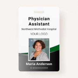 Berufliches Schwarz-Grün-ID-Abzeichen für Mitarbei Ausweis