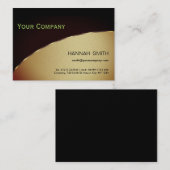 Berufliches Schwarz-Grün-Metal Modernes Elegant Visitenkarte (Vorne/Hinten)