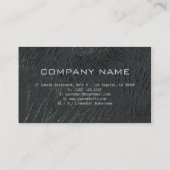 Berufliches Schwarz-Silber-Design Moderner QR-Code Visitenkarte (Rückseite)