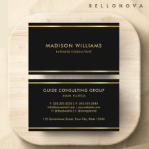 Berufliches Schwarz- und Goldschwarz