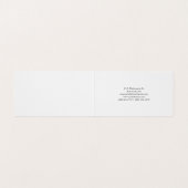 Berufliches Schwarz und Weiß nach Maß Visitenkarten (Innenseite Aufgefaltet)