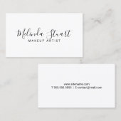 Berufliches Schwarz und Weiß Visitenkarte (Vorne/Hinten)