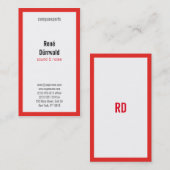 Berufliches Schwarz Visitenkarte (Vorne/Hinten)