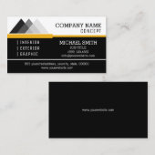 Berufliches Schwarz/Weiß #2 Visitenkarte (Vorne/Hinten)