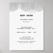 Berufliches Schwarz-Weiß-Geschäft Poster (Vorne)