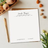 Berufliches Schwarz-Weiß-Skript Notizblock