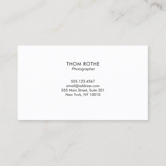 Berufliches Schwarz-weißes Leiterkreisdesign Visitenkarte (Rückseite)