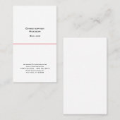 Berufliches Schwarz-weißes Schlichtes Anwesen Visitenkarte (Vorne/Hinten)