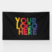 Berufliches Schwarzes-Einfaches-Firmenlogo Banner (Horizontal)