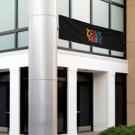 Berufliches Schwarzes-Einfaches-Firmenlogo Banner