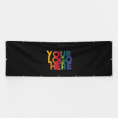 Berufliches Schwarzes-Einfaches-Firmenlogo Banner (Horizontal)