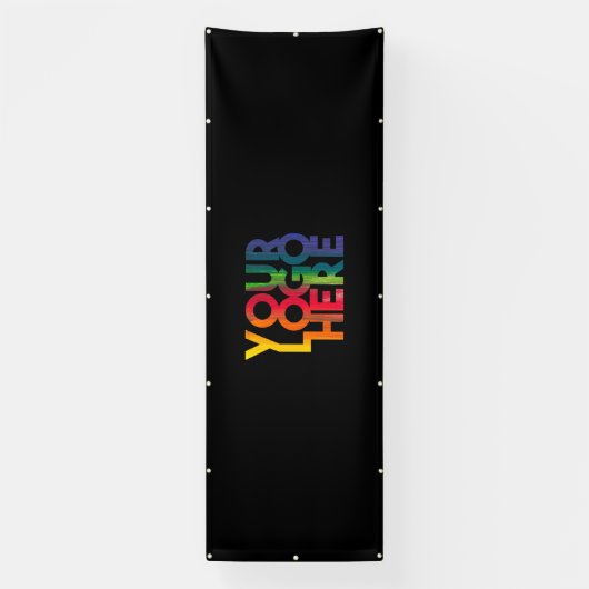 Berufliches Schwarzes-Einfaches-Firmenlogo Banner (Vertikal)