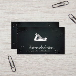 Berufliches Schwarzes Gebäude Visitenkarte