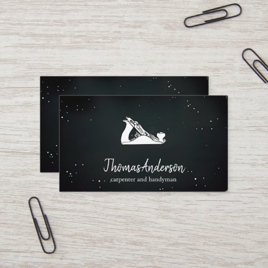 Berufliches Schwarzes Gebäude Visitenkarte (Vorderseite/Rückseite Beispiel)