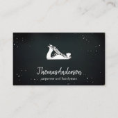 Berufliches Schwarzes Gebäude Visitenkarte (Vorderseite)