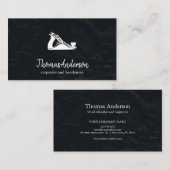Berufliches Schwarzes Gebäude Visitenkarte (Vorne/Hinten)