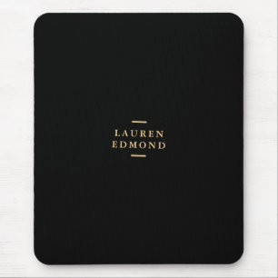 Berufliches Schwarzes Pinselstrich Mousepad