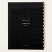 Berufliches Schwarzweiß-Geschäft Planer (Rückseite)