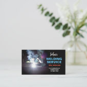 Berufliches Schweißen und Fabrikieren von Metallen Visitenkarte (Stehend Vorderseite)