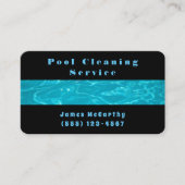 Berufliches Schwimmbad Pflegereinigung Visitenkarte (Vorderseite)