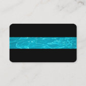 Berufliches Schwimmbad Pflegereinigung Visitenkarte (Rückseite)