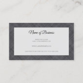 Berufliches Seamstress Einfaches Muster aus grauem Visitenkarte (Rückseite)