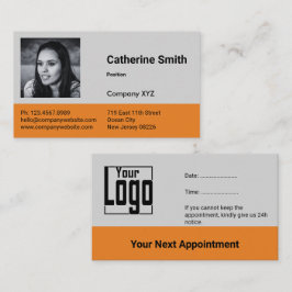 Berufliches Servicegeschäft Terminkarte