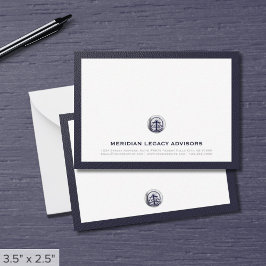 Berufliches Silber-Siegel-Logo-Business-Note-Karte Mitteilungskarte